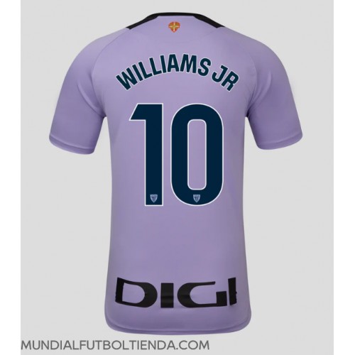 Camiseta Athletic Bilbao Nico Williams #10 Tercera Equipación Replica 2024-25 mangas cortas